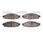 Dynamite Friction 1551-0953-00 Disc Brake Pad Set - Front