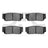 Dynamite Friction 1551-0954-00 Disc Brake Pad Set - Rear
