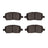Dynamite Friction 1551-0956-00 Disc Brake Pad Set - Front