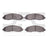 Dynamite Friction 1551-0962-00 Disc Brake Pad Set - Front