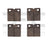 Dynamite Friction 1551-0971-00 Parking Brake Disc Brake Pad Set - Rear