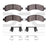 Dynamite Friction 1551-0974-01 Disc Brake Pad Set - Rear