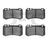 Dynamite Friction 1551-0984-00 Disc Brake Pad Set - Rear