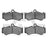 Dynamite Friction 1551-0991-00 Disc Brake Pad Set - Front or Rear