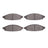 Dynamite Friction 1551-0997-00 Disc Brake Pad Set - Front