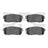Dynamite Friction 1551-1008-00 Disc Brake Pad Set - Rear
