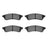 Dynamite Friction 1551-1030-00 Disc Brake Pad Set - Rear