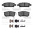 Dynamite Friction 1551-1037-01 Disc Brake Pad Set - Rear