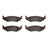 Dynamite Friction 1551-1046-00 Disc Brake Pad Set - Rear