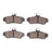 Dynamite Friction 1551-1048-00 Disc Brake Pad Set - Rear
