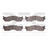 Dynamite Friction 1551-1054-00 Disc Brake Pad Set - Front