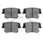 Dynamite Friction 1551-1057-10 Disc Brake Pad Set - Rear