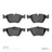 Dynamite Friction 1551-1061-00 Disc Brake Pad Set - Front