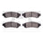 Dynamite Friction 1551-1067-00 Disc Brake Pad Set - Rear