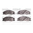 Dynamite Friction 1551-1074-00 Disc Brake Pad Set - Front