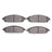Dynamite Friction 1551-1080-00 Disc Brake Pad Set - Front