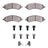 Dynamite Friction 1551-1084-01 Disc Brake Pad Set - Front