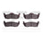 Dynamite Friction 1551-1087-00 Disc Brake Pad Set - Rear