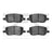 Dynamite Friction 1551-1093-00 Disc Brake Pad Set - Rear