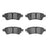 Dynamite Friction 1551-1101-00 Disc Brake Pad Set - Rear