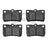 Dynamite Friction 1551-1113-00 Disc Brake Pad Set - Rear