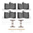 Dynamite Friction 1551-1118-01 Disc Brake Pad Set - Front