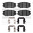 Dynamite Friction 1551-1125-02 Disc Brake Pad Set - Front
