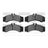 Dynamite Friction 1551-1136-00 Disc Brake Pad Set - Front or Rear