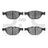 Dynamite Friction 1551-1151-00 Disc Brake Pad Set - Front