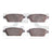 Dynamite Friction 1551-1161-00 Disc Brake Pad Set - Rear