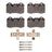 Dynamite Friction 1551-1166-01 Disc Brake Pad Set - Rear