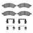 Dynamite Friction 1551-1169-11 Disc Brake Pad Set - Front