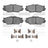 Dynamite Friction 1551-1178-01 Disc Brake Pad Set - Front