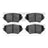 Dynamite Friction 1551-1179-00 Disc Brake Pad Set - Front