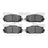 Dynamite Friction 1551-1184-10 Disc Brake Pad Set - Front