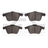 Dynamite Friction 1551-1186-00 Disc Brake Pad Set - Front