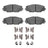 Dynamite Friction 1551-1211-01 Disc Brake Pad Set - Front