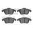 Dynamite Friction 1551-1241-00 Disc Brake Pad Set - Front