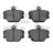 Dynamite Friction 1551-1252-00 Disc Brake Pad Set - Front
