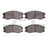 Dynamite Friction 1551-1264-00 Disc Brake Pad Set - Front