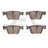 Dynamite Friction 1551-1290-00 Disc Brake Pad Set - Rear