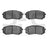 Dynamite Friction 1551-1295-00 Disc Brake Pad Set - Front