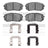 Dynamite Friction 1551-1295-02 Disc Brake Pad Set - Front