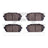 Dynamite Friction 1551-1296-00 Disc Brake Pad Set - Rear