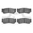 Dynamite Friction 1551-1297-00 Disc Brake Pad Set - Rear