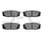 Dynamite Friction 1551-1304-00 Disc Brake Pad Set - Rear