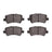 Dynamite Friction 1551-1307-10 Disc Brake Pad Set - Rear