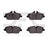 Dynamite Friction 1551-1308-00 Disc Brake Pad Set - Front