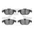 Dynamite Friction 1551-1341-00 Disc Brake Pad Set - Rear