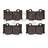 Dynamite Friction 1551-1347-00 Disc Brake Pad Set - Rear
